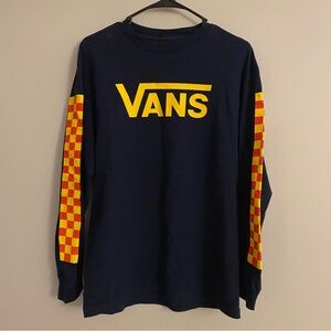 Vans Navy and Yellow Crewneck Sweater